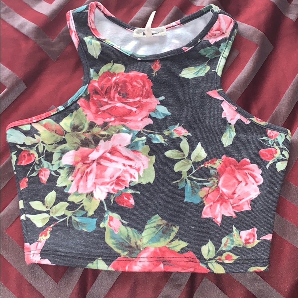 Flowery Crop Top